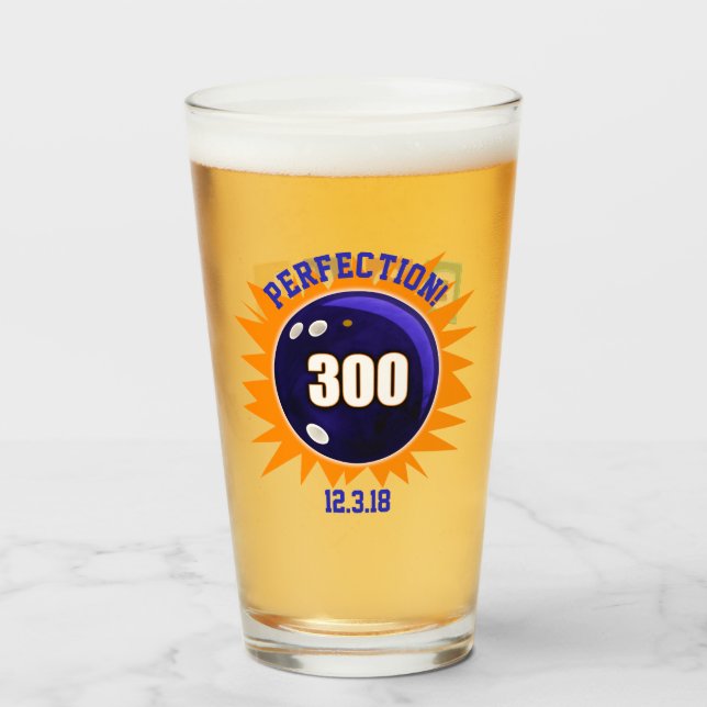 Copo De Pint Perfeição da boliche (Frente (Preenchido))