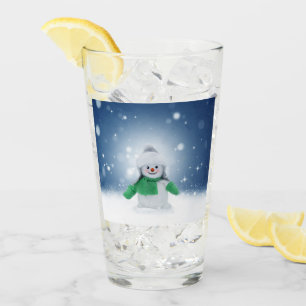 Copo De Pint Personagem adorável de boneco de neve de Natal do