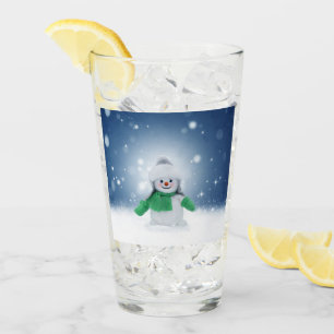 Copo De Pint Personagem adorável de boneco de neve de Natal do
