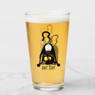 Copo De Pint Personagem de desenho animado engraçado de gato de