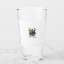 Copo De Pint Personagens de Feriado em um Enfeite de Floco de N