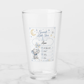 Copo De Pint Personalisierbare Baby Geburtstafel mit Elefant