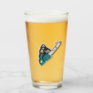 Copo De Pint Personalisierte 473 ml Trinkglas mit Kettensägen-D
