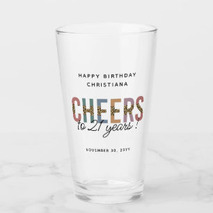 Copo De Pint Personalização de Impressão Leopardo de aniversári
