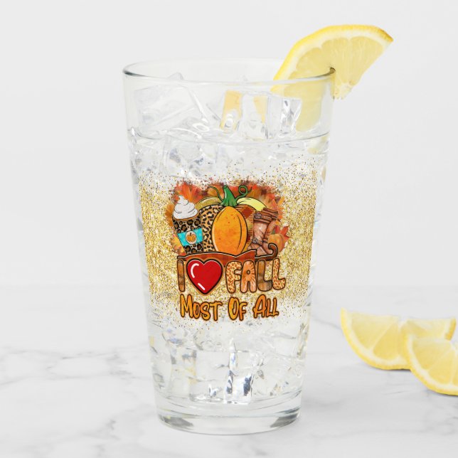 Copo De Pint Personalização de outono de Amor (Gelo traseiro)