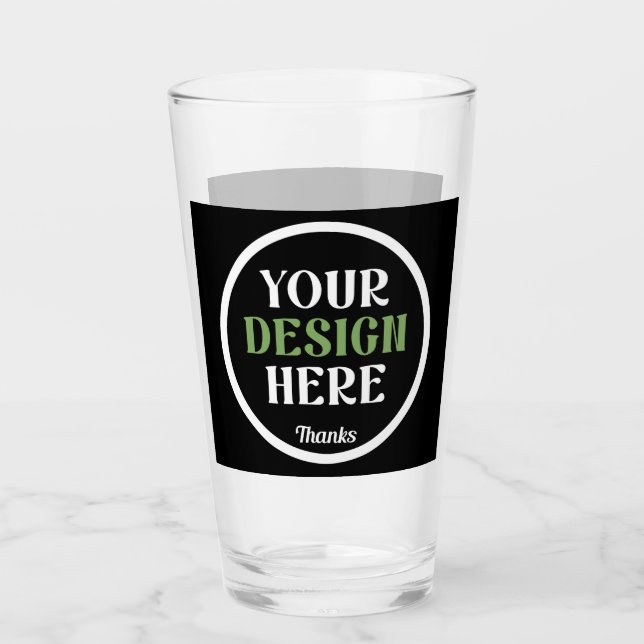 Copo De Pint personalizado, exclusivo, elegante e minimalista (Frente)