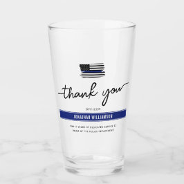 Copo De Pint Personalizado Obrigado Policial Presente