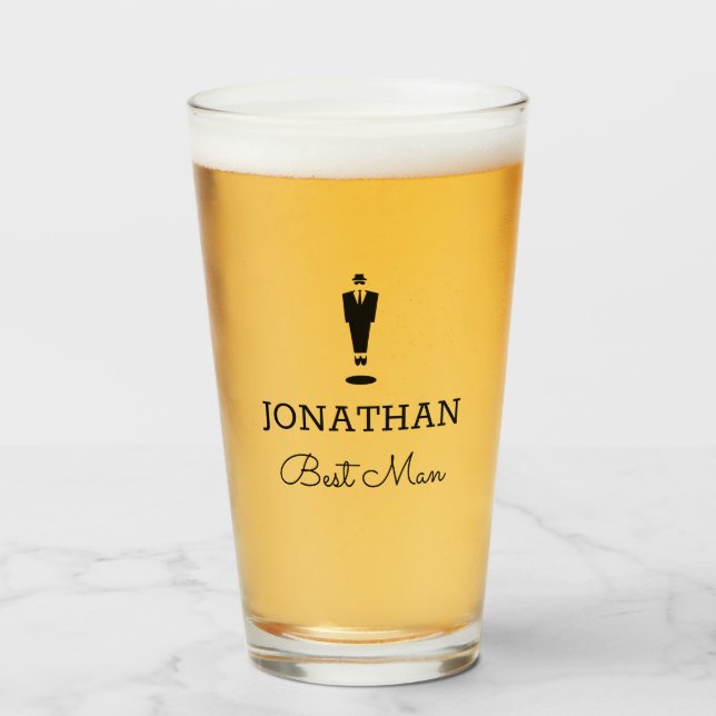 Copo De Pint Personalizado Personalizado para a Festa de casame (Frente (Preenchido))