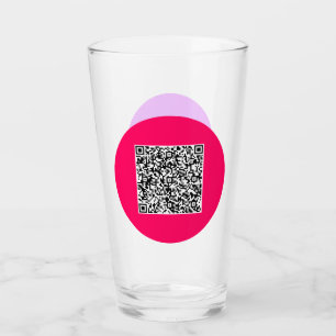 Copo De Pint Personalizado Personalizado Vidro do Código de QR 