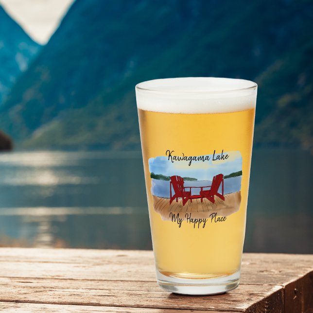 Copo De Pint Personalizar Meu Lugar Feliz (Criador carregado)