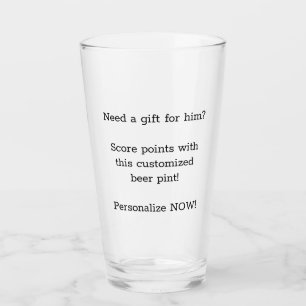 Copo De Pint Personalize este vidro de cerveja