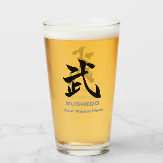 Copo De Pint Personalized BUSHIDO 武 Kanji Beer Mug