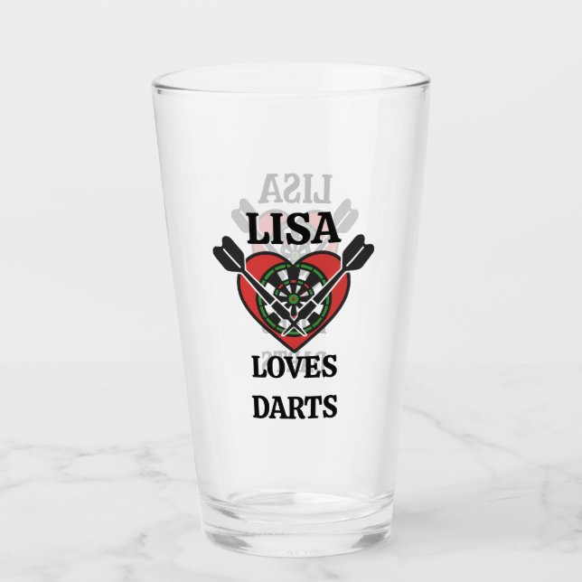 Copo De Pint Personalized Darts Board Gane (Frente)