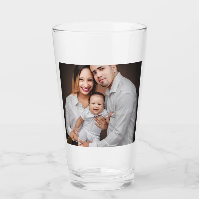 Copo De Pint Personalized Family Photo Custom (Frente)