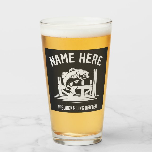 Copo De Pint Personalized Name Dock Shadow Bass (Frente (Preenchido))