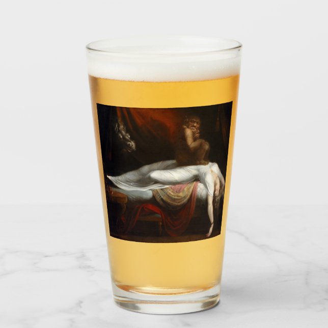 Copo De Pint Pesadelo de Henry Fuseli Gothic Macabre Dark Art (Frente (Preenchido))
