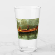 Pesca a partir de uma canoa (Pescadores num barco 