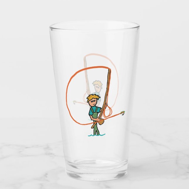 Copo De Pint Pesca com mosca (Frente)