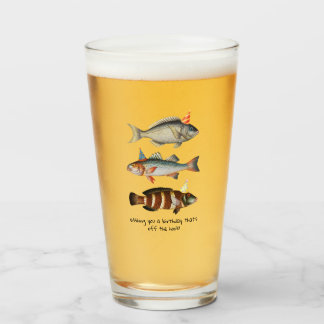 Copo De Pint Pescador Peixe Diversão Aniversário