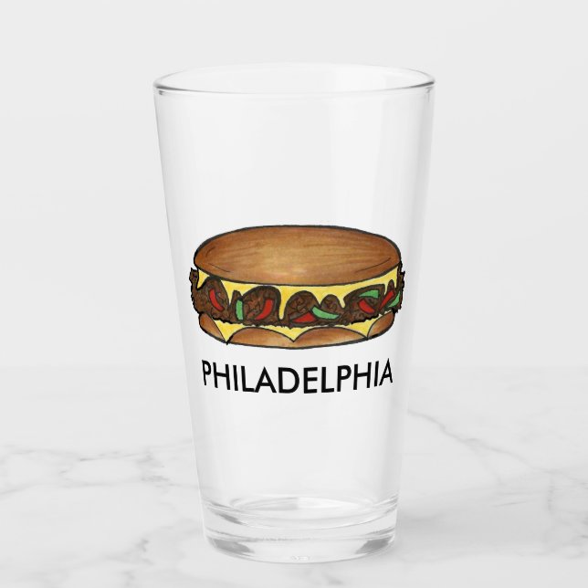 Copo De Pint Philadelphia Philly PA Cheesesteak Steak Sandwich (Frente)