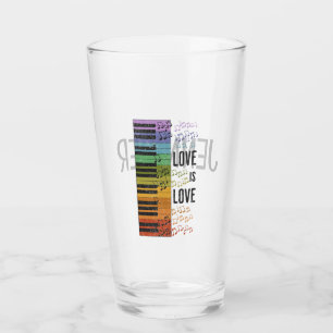 Copo De Pint piano arco-íris