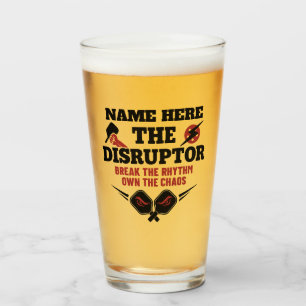 Copo De Pint Pickleball Personalizado Nome O Caos DE INTERRUPÇÃ
