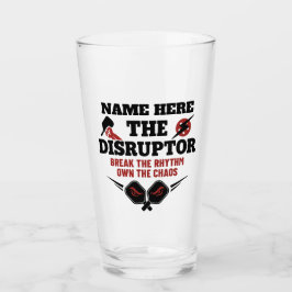 Copo De Pint Pickleball Personalizado Nome O Caos DE INTERRUPÇÃ