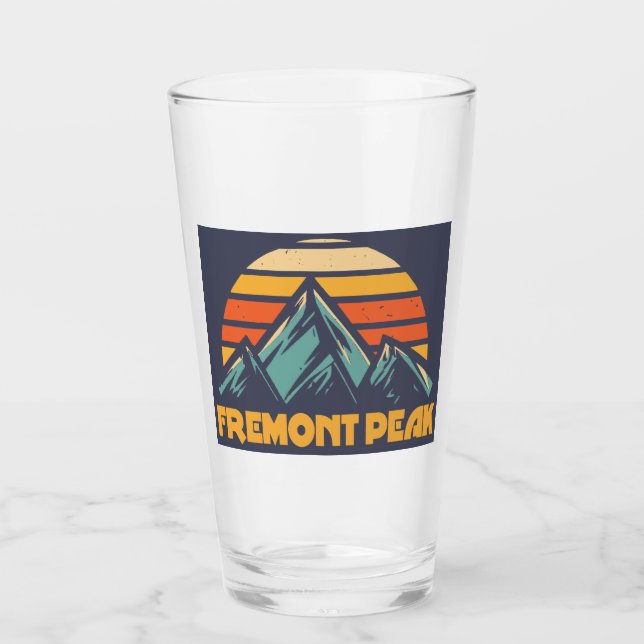 Copo De Pint Pico Fremont Wyoming Turquesa Retro (Frente)
