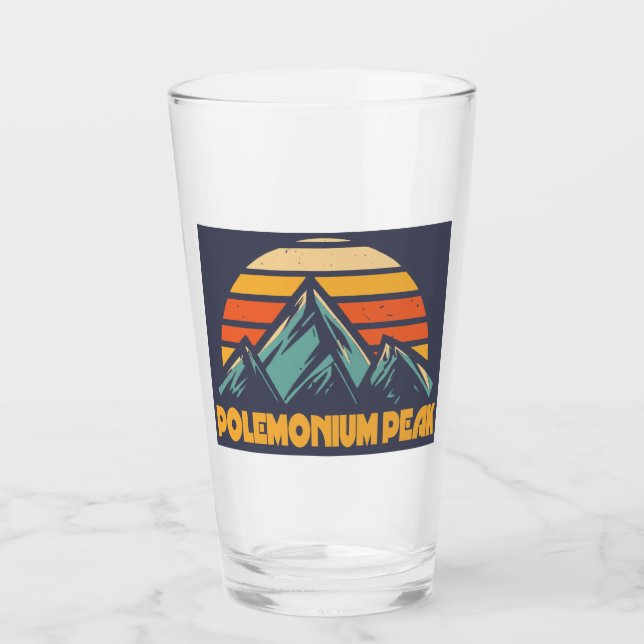 Copo De Pint Pico Polemonium Califórnia Turquesa Retro (Frente)