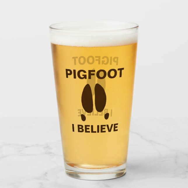 Copo De Pint Pigfoot - Eu Acredito (Frente (Preenchido))