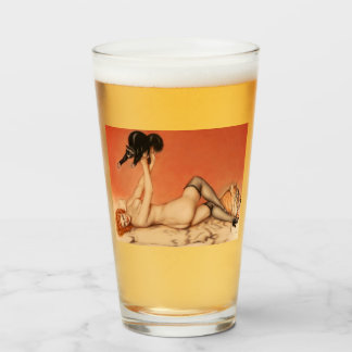 Copo De Pint Pin Up Girl Pint Bebendo Glass