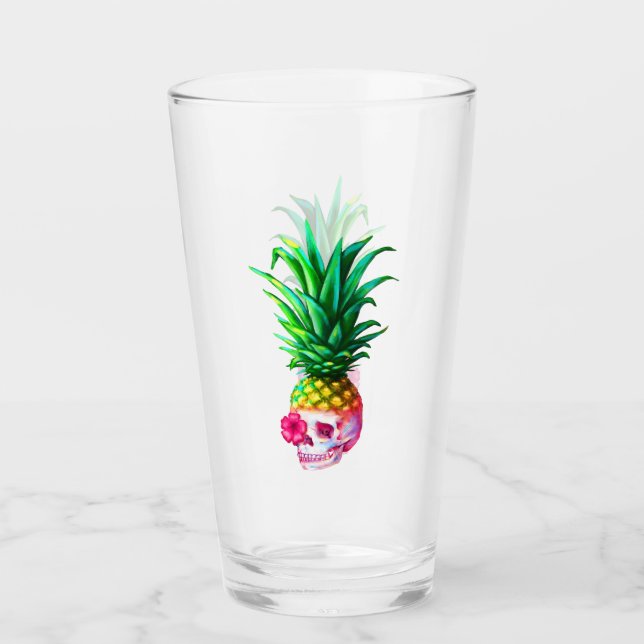 Copo De Pint Pineapple Skull (Frente)