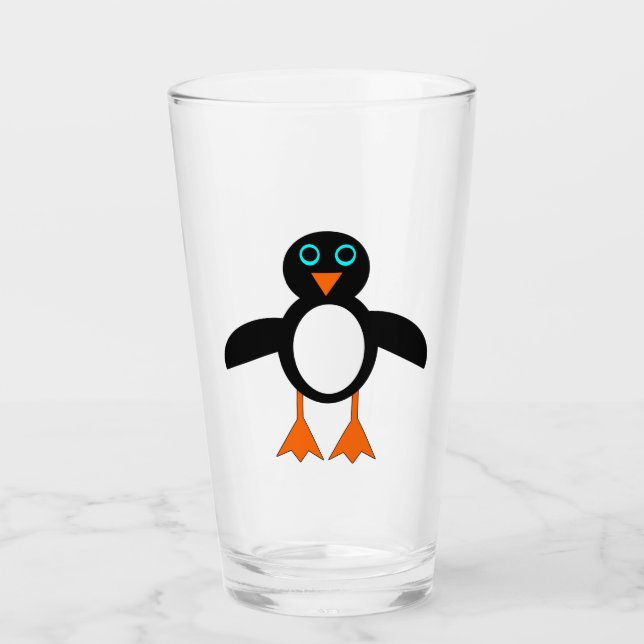 Copo De Pint Pinguim bonito (Frente)