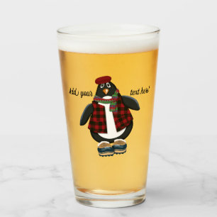 Copo De Pint Pinguim legal Personalizar Texto
