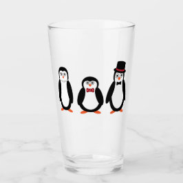 Copo De Pint Pinguins - vidro de bebendo