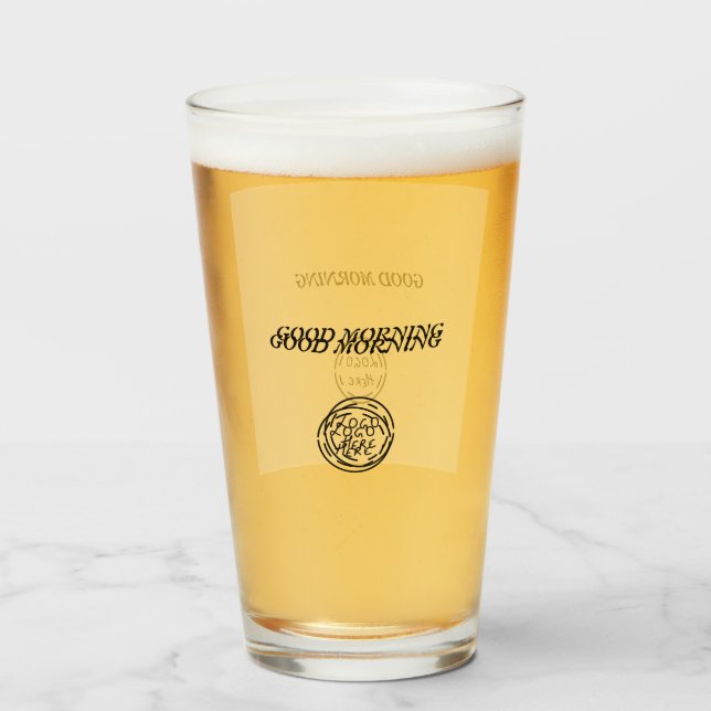 COPO DE PINT PINK BOM DIA MUG (Traseira (Preenchido))