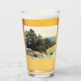Copo De Pint Pintura da paisagem costeira da Califórnia