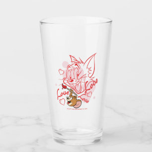 Copo De Pint Pintura do Namorados Tom & Jerry