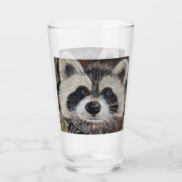 Copo De Pint Pintura do Raccoon