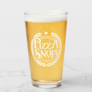 Copo De Pint Pizza Snob - amante de pizza engraçado