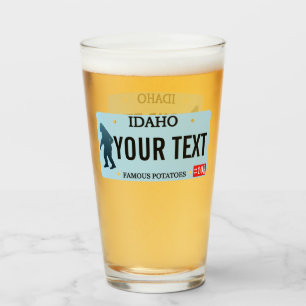 Copo De Pint Placa de Licença Idaho Sasquatch