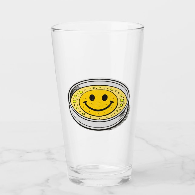 Copo De Pint Pluribus Happiness Smiley Face Glass (Frente)