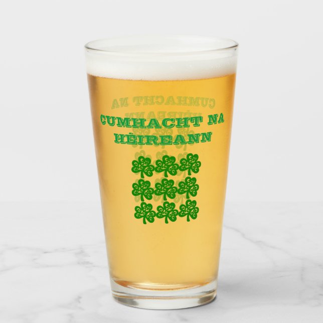 COPO DE PINT PODER DA IRLANDA (Frente (Preenchido))