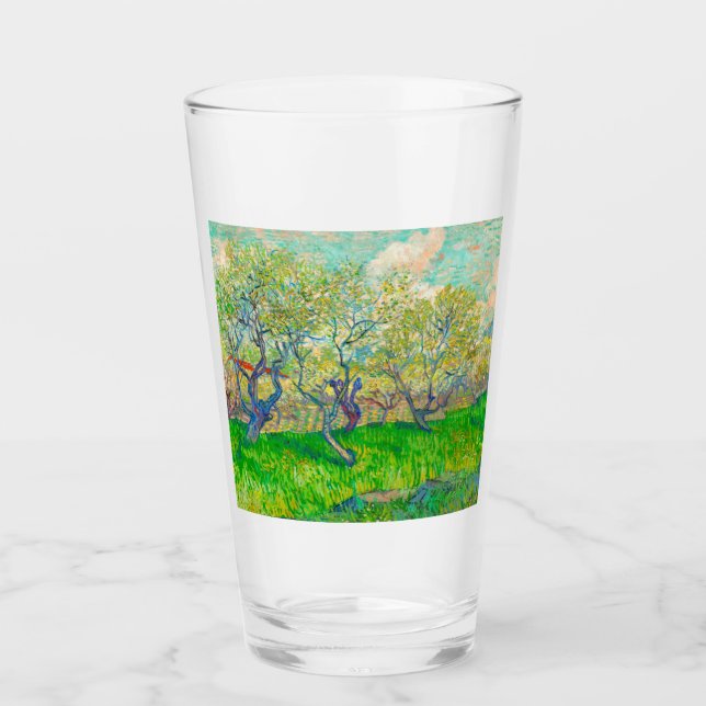 Copo De Pint Pomar Vincent van Gogh em Blossom (Frente)