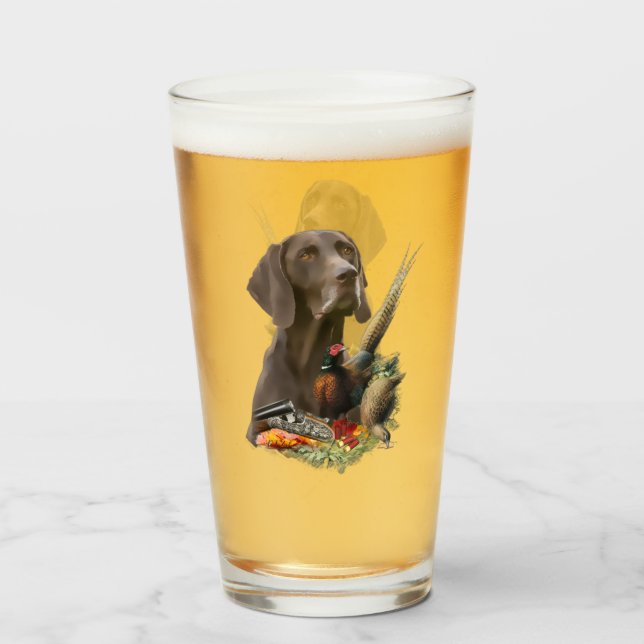 Copo De Pint Ponteiro alemão abreviado SPG (Traseira (Preenchido))