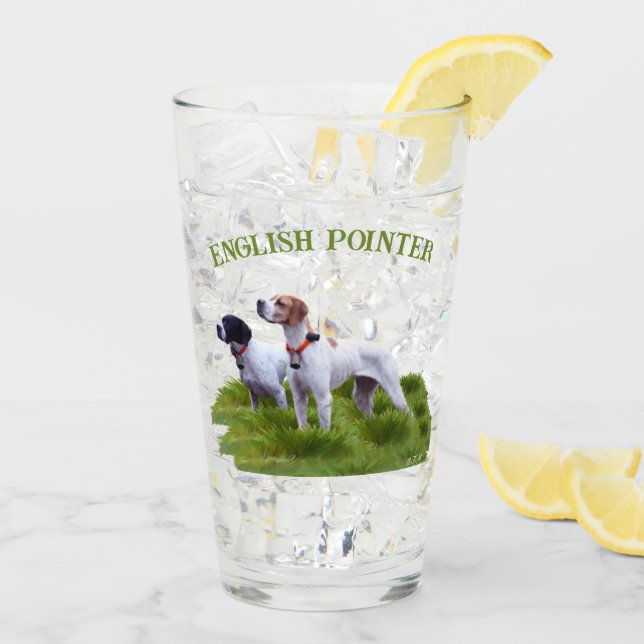 Copo De Pint Ponteiro inglês, caça de pássaros (Gelo traseiro)