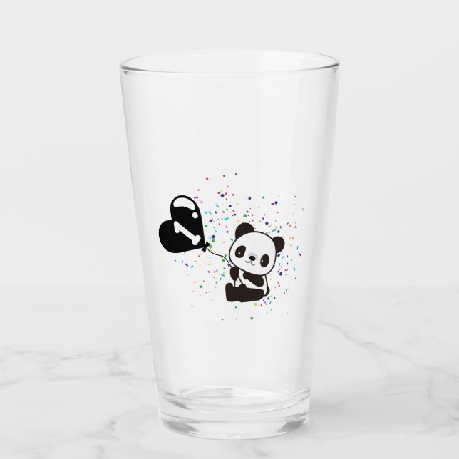 Copo De Pint Pooh Watercolor Personalizado Primeiro Aniversário (Frente)