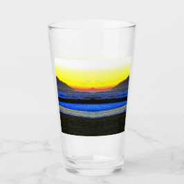 Copo De Pint Pôr do Sol Místico