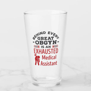 Copo De Pint Por trás do Excelente, OBGYN Exhaued Medical Assis