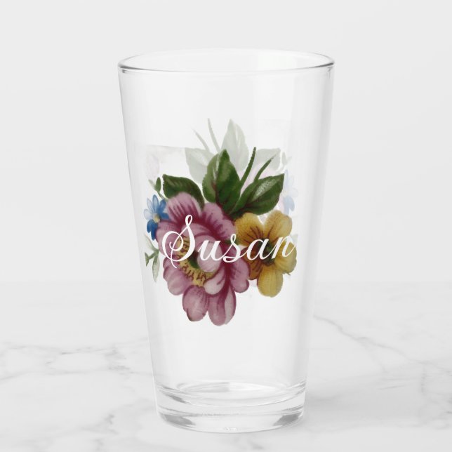 Copo De Pint Porcelain Inspired Floral (Verso)